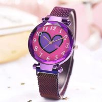 Purple Star Love моден кварцов часовник, снимка 4 - Дамски - 46007971