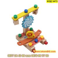 Дървен детски стол - конструктор с инструменти - КОД 3473, снимка 6 - Конструктори - 45264579