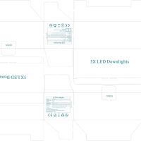 5бр. LED вграден осветител (луничка/ луни ) , 5 W 230 V, Сменяем модул, Димируем - топло бяло, снимка 6 - Лампи за таван - 45798414