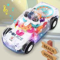 Музикална и светеща, прозрачна, полицейска кола играчка за деца, снимка 5 - Музикални играчки - 45699989