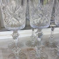стар кристал чаши за вино  шампанско стари кристални чаши , снимка 1 - Антикварни и старинни предмети - 45275722