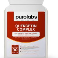 Purolabs Quercetin Complex 500 mg с бромелаин и витамин C - 90 вегански капсули за имунитет, снимка 1 - Хранителни добавки - 45543919