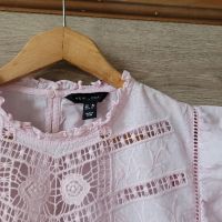Розова блуза памучна материя с бродерии цветя , снимка 9 - Корсети, бюстиета, топове - 45404527