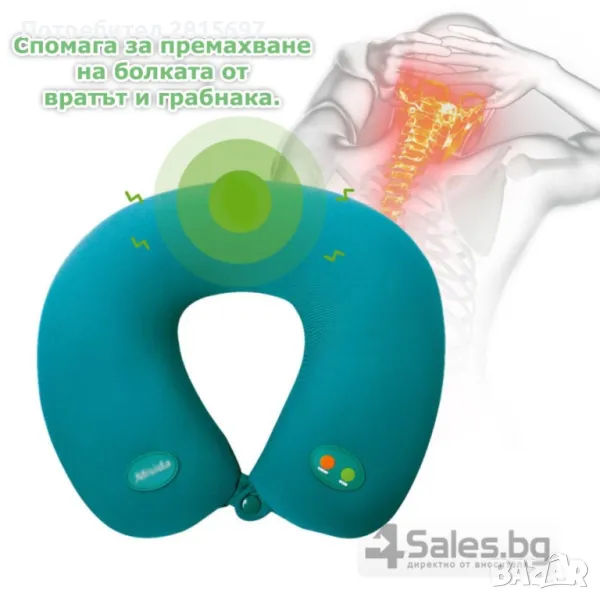 Електрическа масажна възглавничка за път, снимка 1