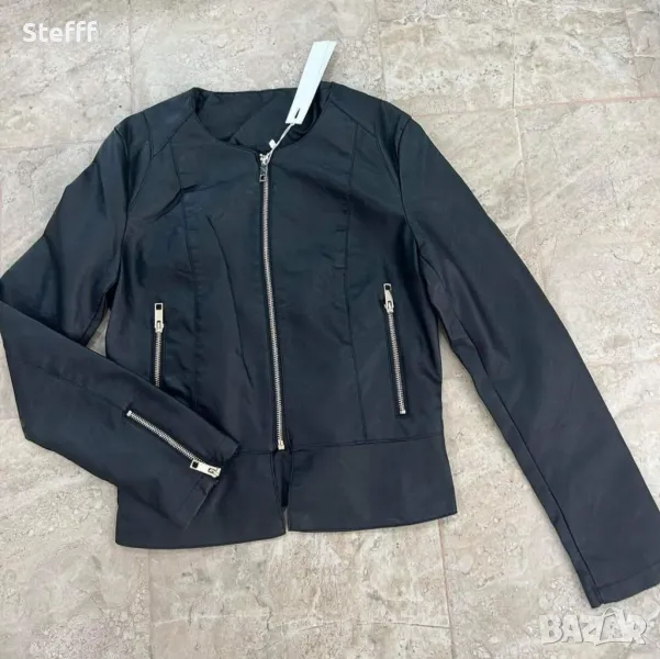 Черно кожено яке, снимка 1