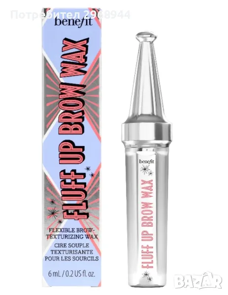 BENEFIT COSMETICS Fluff Up Brow Wax Mini Гел за вежди

, снимка 1