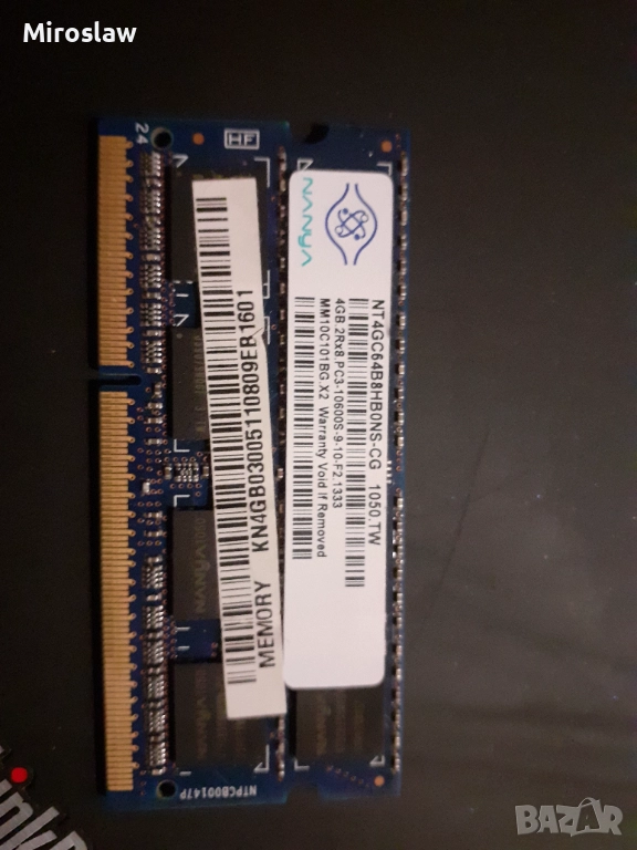 Рам памет за лаптоп 4 GB, снимка 1