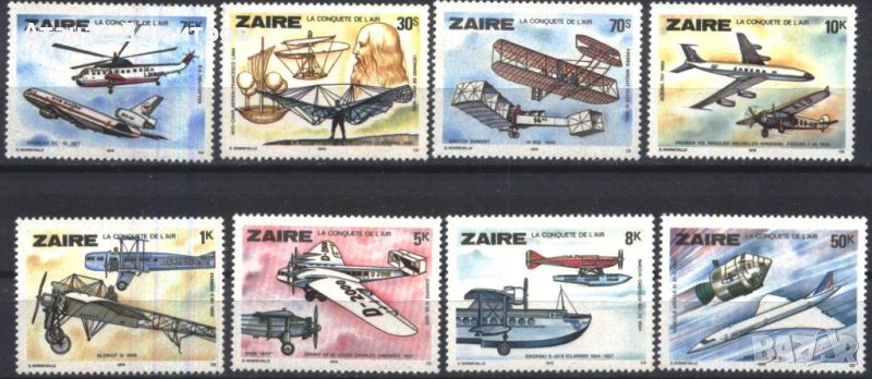 Чисти марки Авиация Самолети 1978 от Заир, снимка 1