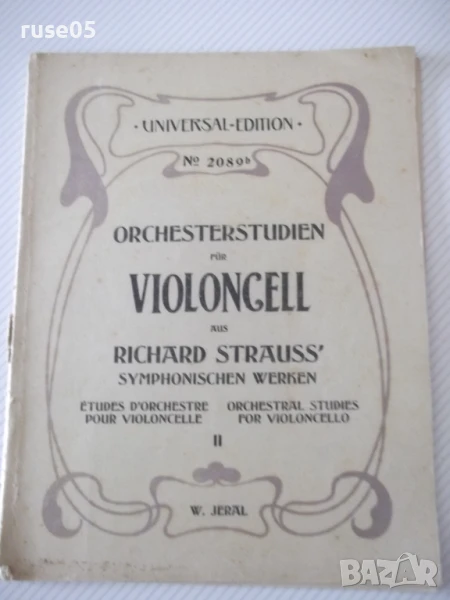 Ноти "ORCHESTERSTUDIEN FÜR VIOLONCELL AUS R.STRAUSS"-46стр., снимка 1