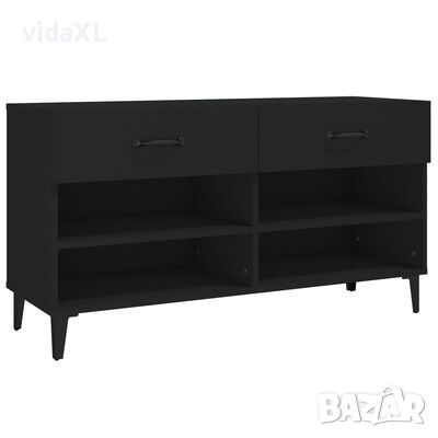 vidaXL Шкаф за обувки, бял, 102x35x55 см, инженерно дърво（SKU:812826, снимка 1