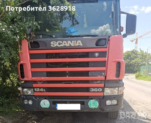 СКАНИЯ П 124 ЛБ 360 - Scania P 124 LB 360  - кран , снимка 1