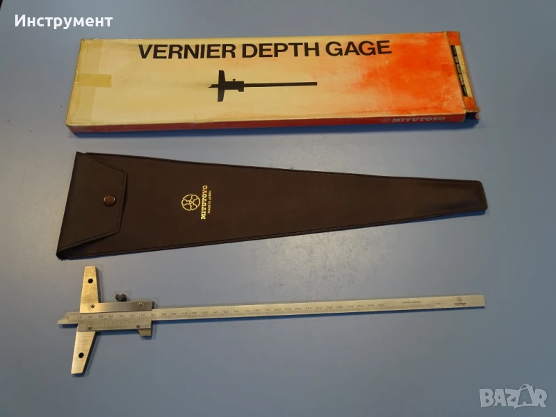Шублер дълбокомер Mitutoyo 527-203 VDS30 Vernier Depth Gage 0-300mm, снимка 1
