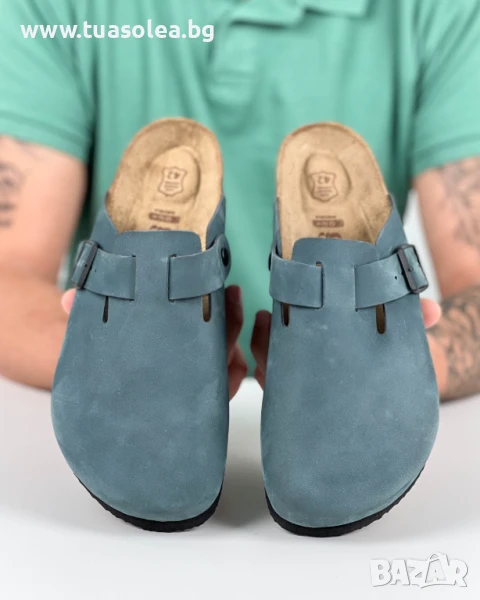 Мъжки ортопедични чехли от естествена кожа | Марка Tuasolea, снимка 1