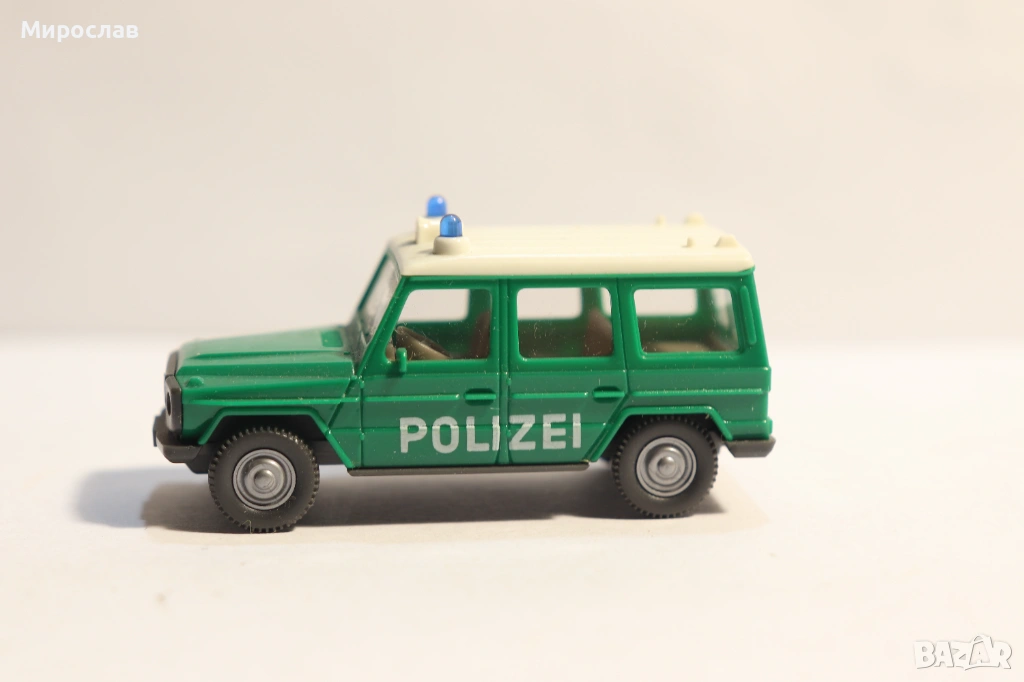 WIKING H0 1/87 MERCEDES POLICE ПОЛИЦИЯ КОЛИЧКА КАМИОН МОДЕЛ, снимка 1