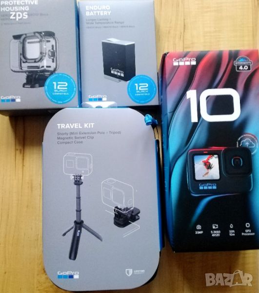 Нова с гаранция екшън камера go pro hero 10 с включени аксесоари. , снимка 1