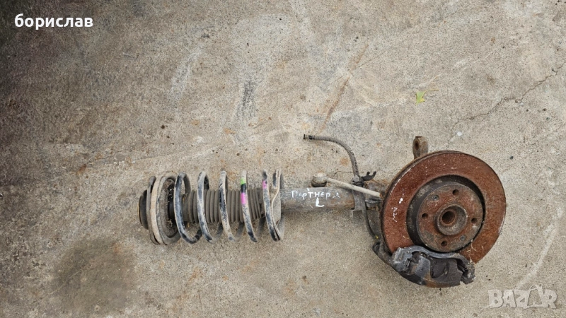 Ляв шенкел амортисьор пружина и апарат за Пежо Партнер , снимка 1