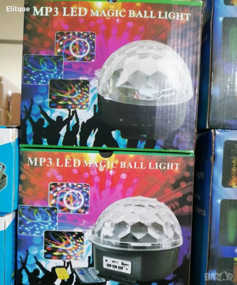 Диско LED лампа с дистанционно управление и USB флашка 💡🎶, снимка 1
