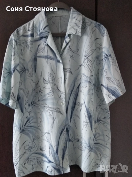 Блузи 52 размер -коприна , снимка 1