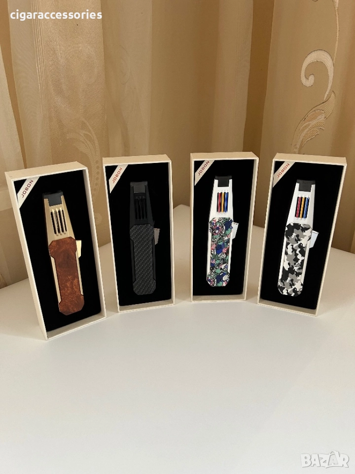 JOBON запалка за пури – мощен джет пламък, 4 цвята, снимка 1