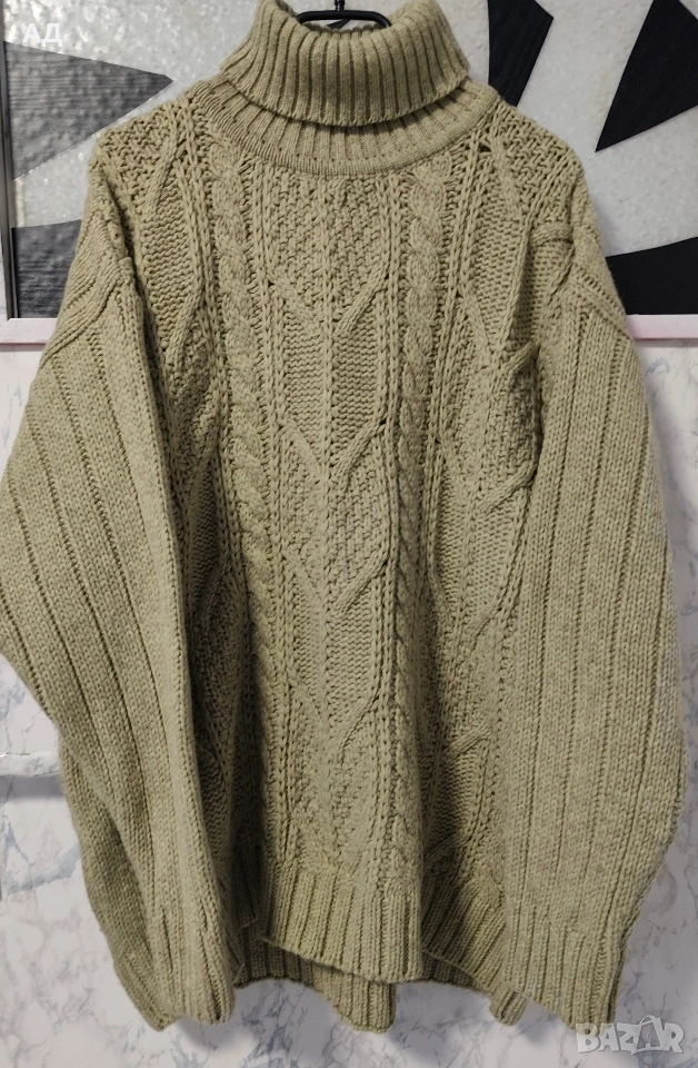 Зимен плетен пуловер, снимка 1