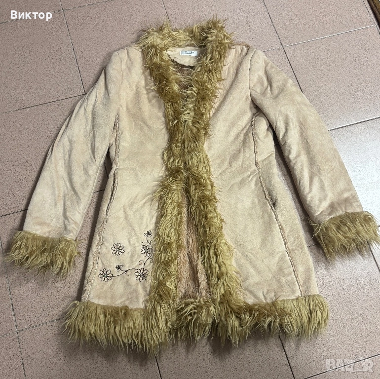 Дамско Палто с Пух, снимка 1