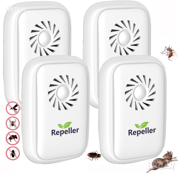 Ултразвуков електронен репелент за мишки, плъхове, паяци, гризачи, мухи, комари, безвреден за хора , снимка 1