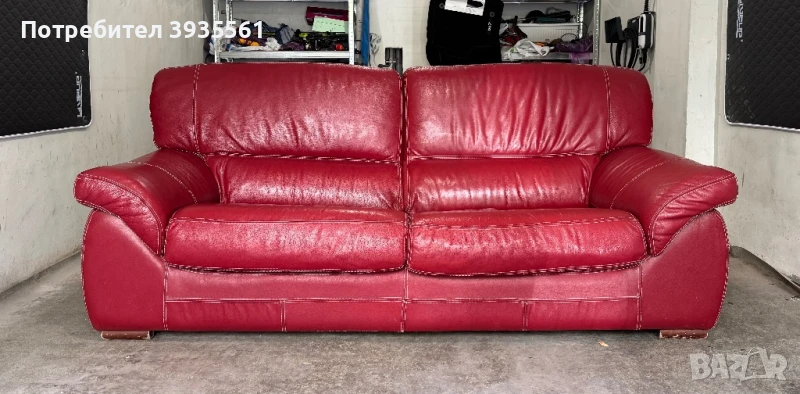 Диван от телешка кожа, снимка 1