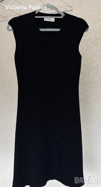 Бутикова рокля DI BARI 100% virgin wool Италия, снимка 1