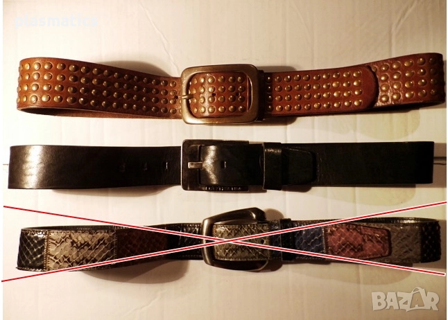 три маркови кожени коланa, снимка 1