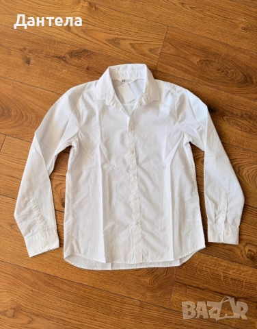 H&M Нова детска бяла риза за момче, снимка 3 - Детски ризи - 54218324