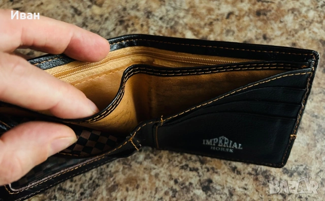 Портфейл естествена кожа , снимка 3 - Портфейли, портмонета - 53508144