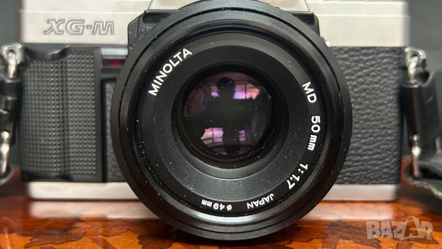 Фотоапарат Minolta XG-M с обектив Minolta 1:1,7 49mm, снимка 2 - Фотоапарати - 45931455