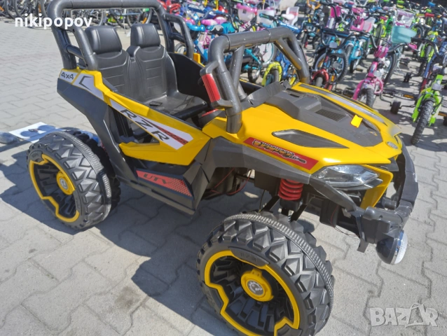 SAFARI двуместен акумулаторен джип JAKARTA 4x4 жълт