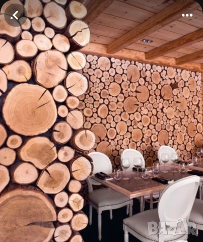 Дървени шайби за облицовка на стени, снимка 14 - Декорация за дома - 51615846