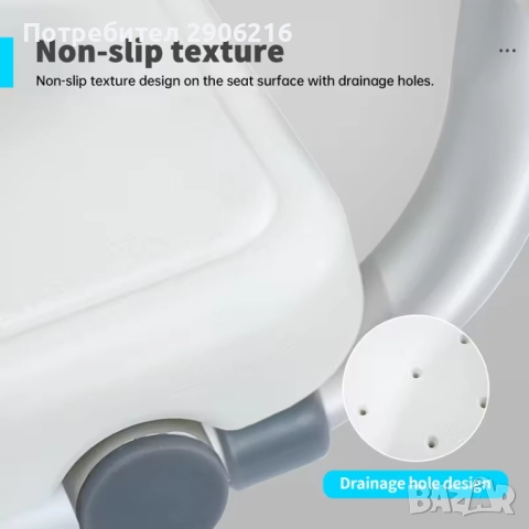 Пейка за вана / Седалка за баня / Столче за душ, снимка 5 - Тоалетни столове - 52506649