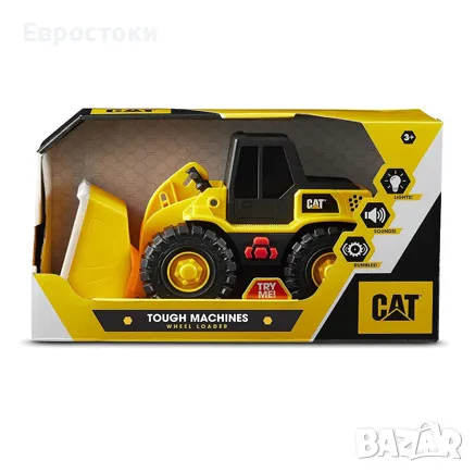 Играчка товарач CAT Construction Toys Tough Machines, снимка 3 - Коли, камиони, мотори, писти - 47056903