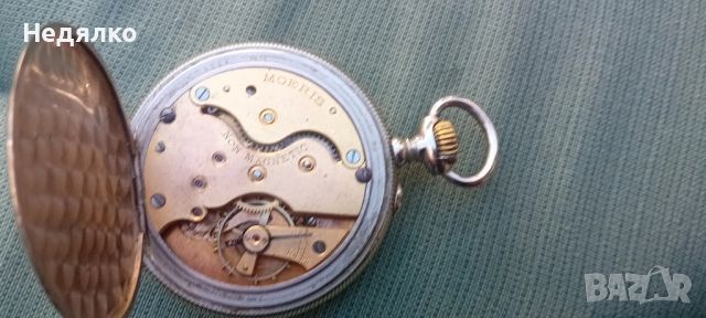 Стар джобен швейцарски часовник Moeris, снимка 10 - Антикварни и старинни предмети - 45141113