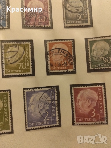 Теодор Хойс 1954 г., снимка 10 - Филателия - 52251249