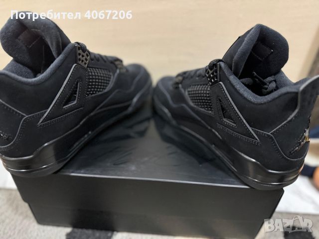 NIKE AIR JORDAN 4 - black cat, снимка 8 - Кецове - 45294716