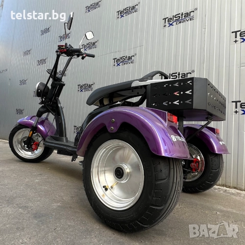 Електрическа триколка HARLEY с два мотора Х30 SPORT 2х3000W 60V С всички Европейски сертификати - TU, снимка 11 - Мотоциклети и мототехника - 52412452