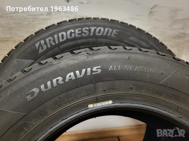 2 бр. 205/65/16C Bridgestone All Seasons /  бус, снимка 8 - Гуми и джанти - 48403365