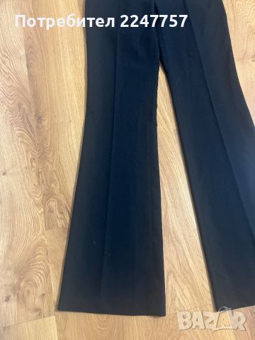 Черен панталон Zara широк крачол размер М, снимка 3 - Панталони - 46030618