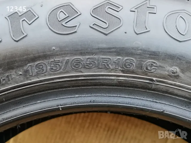 195/65R16C firestone dot2022 грайфер 8мм-№548, снимка 7 - Гуми и джанти - 48648177