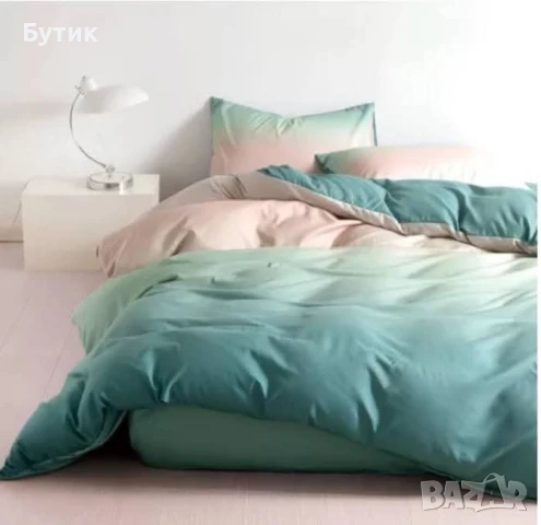 Двулицево спално бельо 4 части , снимка 1