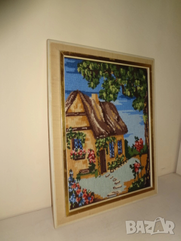 Немски гоблен - ръчна изработка, снимка 5 - Гоблени - 52577482