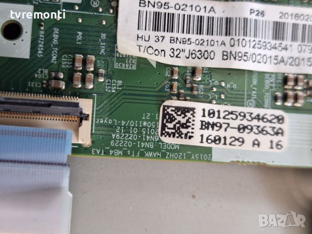 TCon BOARD ,BN95-02101A, BN41-02229A for SAMSUNGUE32J6300 32inc DISPLAY CY-WJ032CGLV1H, снимка 2 - Части и Платки - 46263543