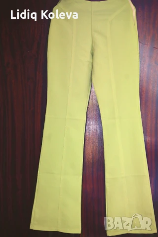 Дамски летен панталон, резедав