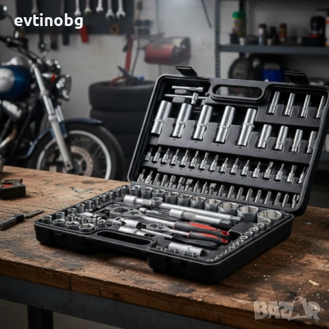 Куфар с инструменти 108 части - Гедоре, снимка 2 - Куфари с инструменти - 53802135