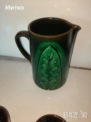 Ретро битов керамичен сервиз за вино, снимка 5 - Сервизи - 52860743