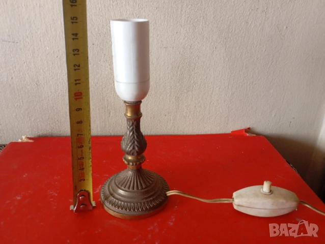 Винтидж настолна лампа, снимка 2 - Настолни лампи - 54244426